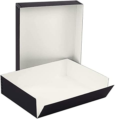 Lineco Museum Archival Storage Box, Drop Front, 9.75x12.75x3 in, Black - Image 3