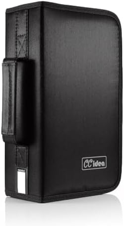 CCidea CD Case DVD Storage Holder, 128 Capacity DVD Cases Organizer CD Plastic Protective Carrying Binder,Portable Cd Wallet for Home Travel (Black) - Image 6