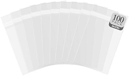 Golden State Art 6x9 Inch Crystal Sealed Clear Plastic Sleeves,100 Pack by GoldenStateArt