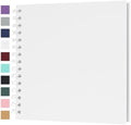 Scrapbook Album 8x8 Inches 40 Pages Hardcover Kraft Paper White by Bonyomor