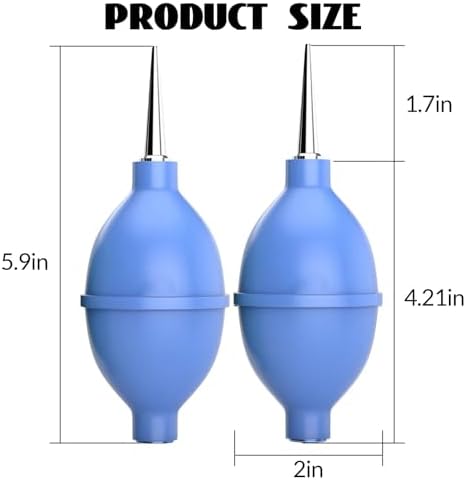 Air Duster, Large Dust Ball Hair Dryer Manual Silicone Blow Pump Cleaning Tool Coffee Grinder, Camera, Keyboard, Watch Dust Removal Tool Coffee Cleaning Tool (Green) - Image 5