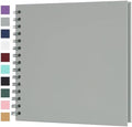 Scrapbook Album 8x8 Inches 40 Pages Hardcover Kraft Paper Grey by Bonyomor