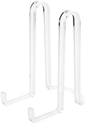 Plymor Clear Acrylic Ribbon-Style Display Easel, 7.5" H x 4" W x 6" D (6 Pack) by Plymor