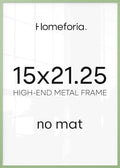Homeforia 15x21.25 Green Puzzle Picture Frame, High-End Metal, Glass by Homeforia
