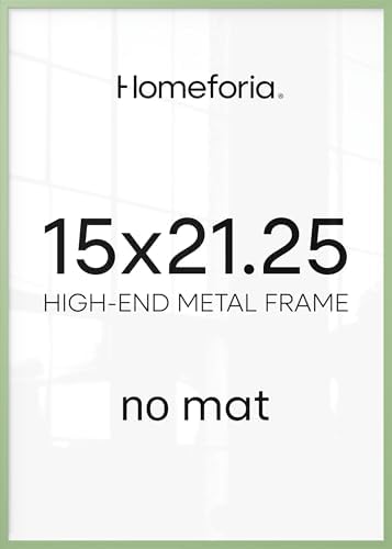 Homeforia 15x21.25 Green Puzzle Picture Frame, High-End Metal, Glass by Homeforia