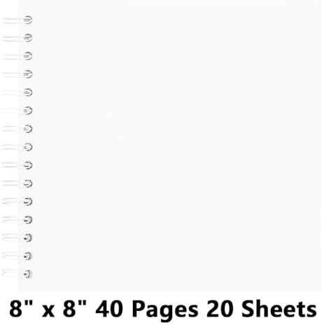 DIY Scrapbook Photo Album,40 Pages,8x8 Inch,White - Image 5