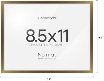 Homeforia 8.5x11 Bronze Diploma Frame, High-End Metal, Glass - Image 5