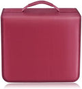 DVD Case CD Storage,256 Capacity CD Cases Holder DVD Storage Case Holders CD DVD Disc Case Storage Wallet Binder for Car Home Office Travel (256 Red) by YILAGCDDVDCase