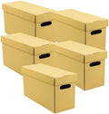 Lineco, Archival Storage Cartons, Acid-Free, 6x15x10 in, Tan, Pack of 5 by Lineco