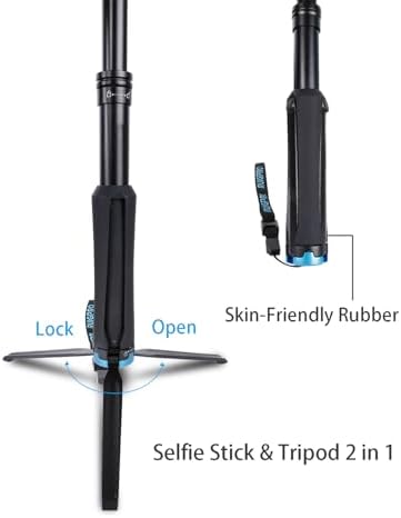 32" Selfie Stick with Quick-Release Adapter for DJI Osmo Pocket 3, Tripod Stand Extension Pole Monopod for DJI Pocket 3 Accessories - Image 5