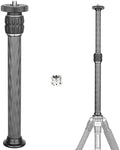INNOREL ER222C Universal Carbon Fiber Tripod Center Column Extension Pole Extender - Two-Section Mid-Column Extension Rod Pole for Monopod DSLR Camera - 22.2mm Max Tube by INNOREL