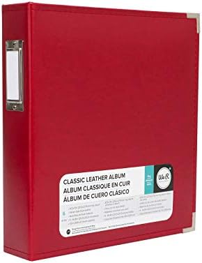 We R Memory Keepers D-Ring 8.5x11 Photo Album Red, Protect Memories and Photos, Soft, Acid-Free Faux Leather, Classy Decorative Spine Label, Snag-Free Rings, Includes 5 Page Protectors - Image 3