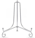 Artliving Plate Stands for Display, 8 Inch Decorative Plate Holder, Metal Picture Stand for Table, Small Easels for Display Card, Photo, and PSA Slab - Ideal for Party and Wedding (Silver, 2 Pack) by Artliving