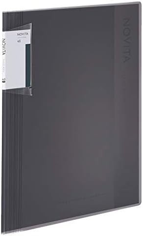 Kokuyo 40-Pocket Binder with Plastic Sleeves 8.5"x11" (Black), A4 and US Letter Expandable Art Portfolio Folder with Clear Sheet Protectors. 80 Pages of Presentation Display Book. (RA-NV40D) - Image 4