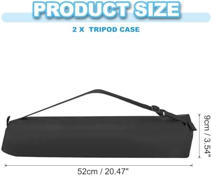 PATIKIL Tripod Carrying Case Oxford Cloth 20.47"x3.54" Black 2Pcs - Image 2
