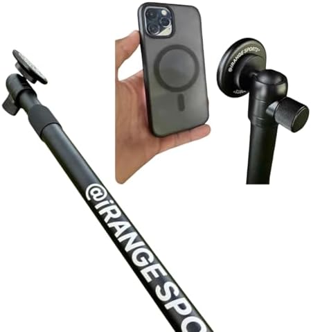 @iRangeSports Stick EXT w/MagSafe Compatible Puck - Golf Monopod, Strong Magnetic, Lightweight, Portable Phone & Tablet Stand - Film Steady Video for Golf, Vlogs, Sports, Home, Digital Creators by irangesports
