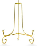 Artliving Plate Stands for Display, 6 Inch Decorative Plate Holder, Metal Picture Stand for Table, Small Easels for Display Card, Photo, and PSA Slab - Ideal for Party and Wedding (Gold, 2 Pack) by Artliving