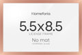 Homeforia 5.5x8.5 Rose Business License Frame, High-End Metal, Glass by Homeforia