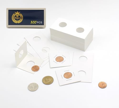 Boen 20.5mm Coin Flips 1000 Pcs 2x2 Cardboard Holders for Penny Dime - Image 5