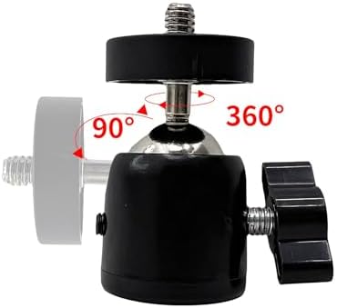 Universal 1/4" Swivel Mini Ball Head Tripod Mount, Black, 10-Pack - Image 6