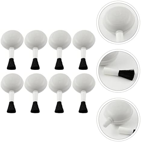 8 Piece 2 in 1 Camera Lens Brush Blower Cleaning Kit ABS White - Image 7