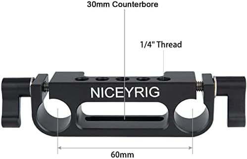 NICEYRIG 15mm Rod Clamp Railblock with 30mm Counterbore for 15mm Rail Rig Support System Follow Focus - 326 - Image 4