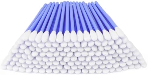 100 Pieces Foam Cleaning Swabs，3.66" Foam Tips Sponge Sticks for Lab, Dust-Free Cleaning Sponge Tip Swabs for Printer Heads, Scanners, Camera Lenses and Cleaning Guns - Blue by JJOVCE