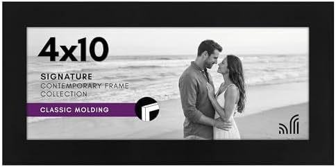 Americanflat 4x10 Picture Frame - Engineered Wood - Black by Americanflat