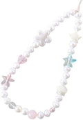 Beaded Phone Charm Lanyard Strap Girly Style Fixed Beads Pearl Lanyards by Staqlo