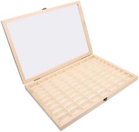 Solid Wood 35mm Film Display Box | 80-Slot Storage Cabinet for 135 Films, Photographer Home Decor by Unknown