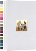 potricher Photo Album 4x6 Pictures, 300 Pockets, Linen Cover, White by potricher
