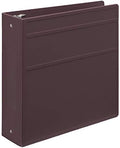 Carstens 3-Inch Heavy Duty 3-Ring Binder - Side Opening, Plum, Durable Plastic, Precision No-Gap Rings, Waterproof Cover, No Pockets, Holds 400 US Letter Sheets, BPA-Free, Made in USA (1711-3R) by Carstens