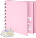 DIY Scrapbook Photo Album,40 Pages,10x10 Inch,Pink by Remowith