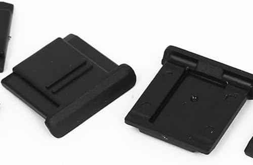 uxcell 5 Pcs Camera Hot Shoe Cover Protector Cap, Universal Plastic Hot Shoe Level Protective Cover for Dgital DSLR SLR Camera Black - Image 6