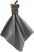 SPUDZ Classic Microfiber Lens Cleaner – Clip-On Pouch, Washable – for Binoculars, Scopes, Glasses, Screens | Classic | Multi-Camo, 10 x 10 Inch (2-Pack) by SPUDZ