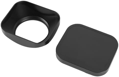 GOWENIC Camera Lens Hood Aluminium Alloy, Square Lens Hood Shade (39mm) - Image 2