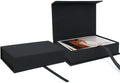 Vienrose Linen Photo Storage Box, 8"x10", Postcard Keeper, Black by Vienrose