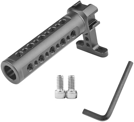Handgrip TopHandle with Cold Shoe Mount 1/4"-20 and 3/8"-16 Threaded Holes for Camera Rigs - Image 7