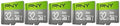 PNY 32GB Elite Dash Camera C10 U1 V10 microSDHC Flash Memory Card 5-Pack by PNY