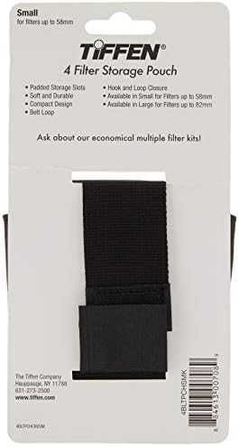 Tiffen 4BLTPCHSMK Small Belt Style Filter Pouch for Filters Up to 58mm,Black - Image 6
