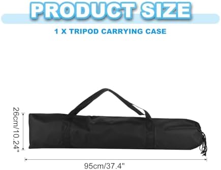 PATIKIL Tripod Carrying Case, Nylon Padded Tripod Bag with Handles for Light Stands Tripod Photography Accessories, Black 95cm - Image 2