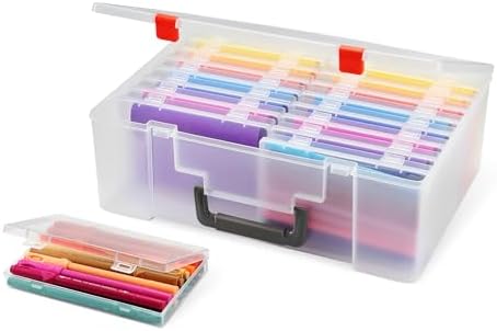 Amazon Basics 4" x 6" Photo Storage Case and Craft Organizer with 16 Inner Cases by AmazonBasics