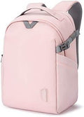 BAGSMART Camera Backpack, DSLR SLR Camera Bag Backpack Fits 15.6 Inch Laptop, Waterproof Camera Case for Photographers and Women,with Rain Cover,Tripod Holder,Pink by BAGSMART
