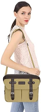 MOSISO Camera Case Crossbody Shoulder Messenger Photography Bag, Khaki - Image 6