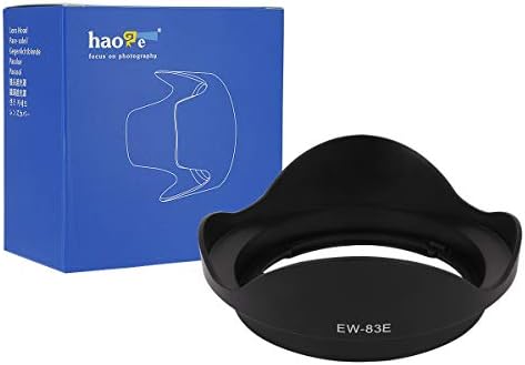 Haoge Bayonet Lens Hood for Canon EF-S 10-22mm f3.5-4.5 USM, Canon EF 16-35mm f2.8L USM and Canon EF 17-40mm f4L USM Lens Replaces Canon EW-83E by haoge