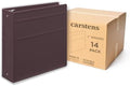 Carstens 3-Inch Heavy Duty 3-Ring Binder - Side Opening, Plum, Durable Plastic, Precision No-Gap Rings, Waterproof Cover, No Pockets, Holds 400 US Letter Sheets, BPA-Free, Made in USA (1711-3R) by Carstens