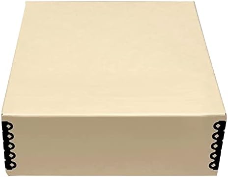 Golden State Art, Archival Drop Front Storage Box, Tan-9.25x11.75x3 Inch by GoldenStateArt