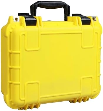 Jack Boss 14x 11.5x 6.5 Inch Hard Case, Portable Weather Waterproof Protective Camera Case with Customizable Foam, Fit Use of Drones, Camera, Equipments, Yellow by JACKBOSS
