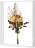 M METERXITY 1-Pack Dried Flower Frame, 12 x 16 Inch Double Acrylic Wooden Dried Flower Photo Floating Frame for Tabletop/DIY/Handicrafts [White] by MMETERXITY