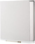 Large Photo Album Self Adhesive for 4x6 5x7 8x10 Pictures Magnetic Scrapbook Album 20 Sheets / 40 Pages Linen Cover DIY Photo Album with A Metallic Pen and and Plastic Board(White) by HoneyTolly